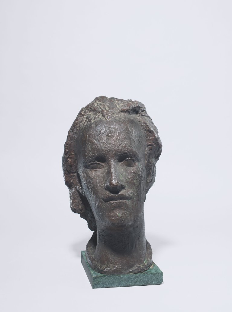 Auf diesem Bild ist das folgende Kunstwerk zu sehen: Bernhard Hoetger. Männerkopf. 1936.
