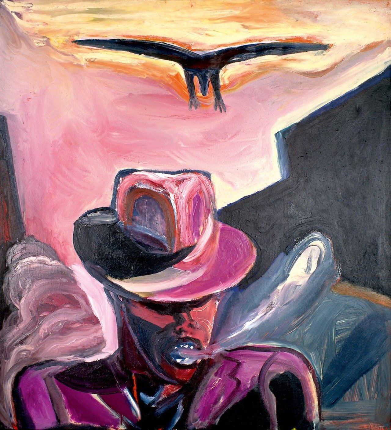 Auf diesem Bild ist das folgende Kunstwerk zu sehen: Klaus Killisch. „Raucher“. 1987.
