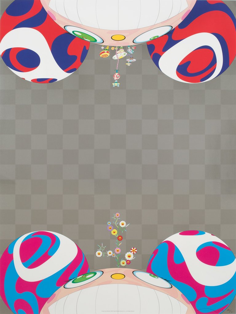 Auf diesem Bild ist das folgende Kunstwerk zu sehen: Takashi Murakami. „Flowers have bloomed“. 2010.
