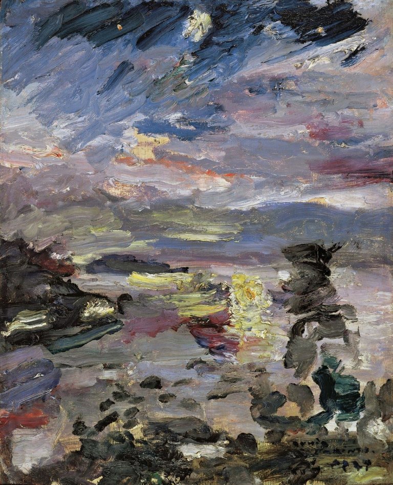 This picture shows the following artwork: Lovis Corinth. „Walchensee, Mondnacht“. 1924.