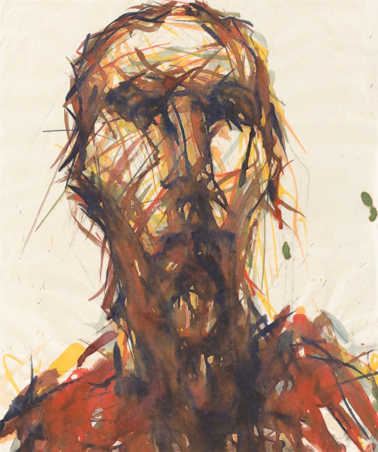 Auf diesem Bild ist das folgende Kunstwerk zu sehen: Max Uhlig. Kopf. 1988.