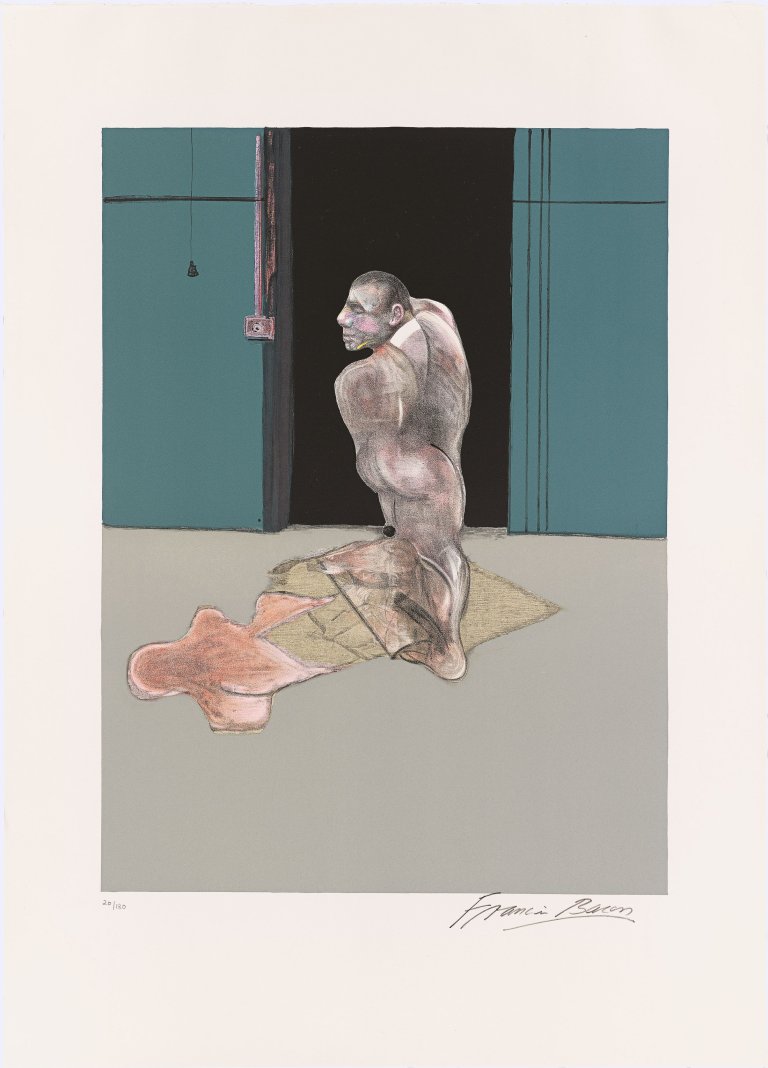 Auf diesem Bild ist das folgende Kunstwerk zu sehen: Francis Bacon. „Étude pour un portrait de John Edwards“ (nach „Study for portrait of John Edwards“, 1986). 1987.