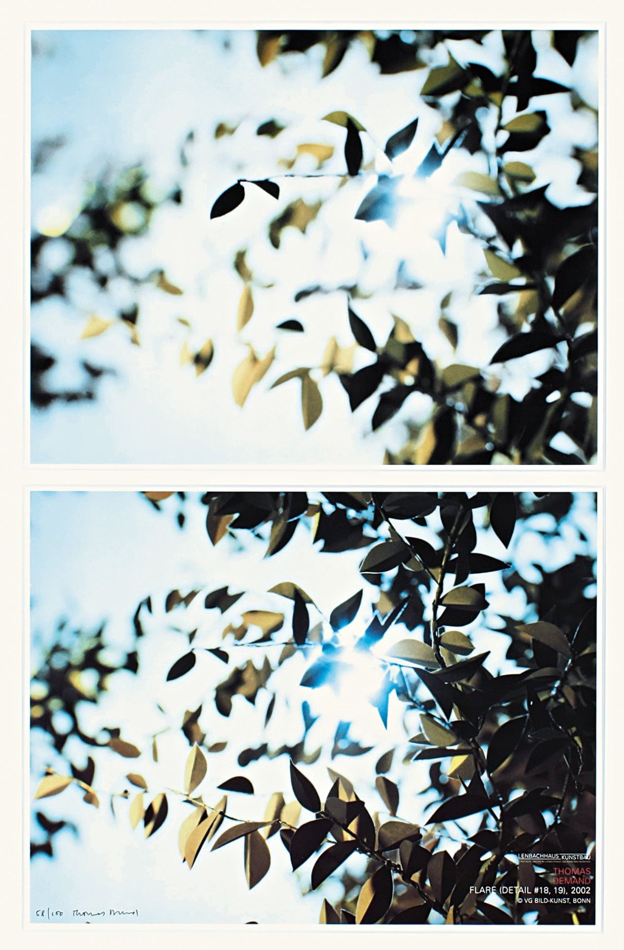 Auf diesem Bild ist das folgende Kunstwerk zu sehen: Thomas Demand. Flare (Detail #18, #19). 2002.
