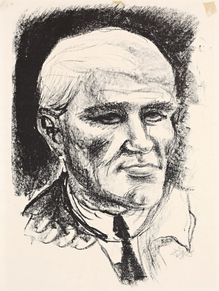 Auf diesem Bild ist das folgende Kunstwerk zu sehen: Otto Dix. „Otto Freundlich“. 1923.