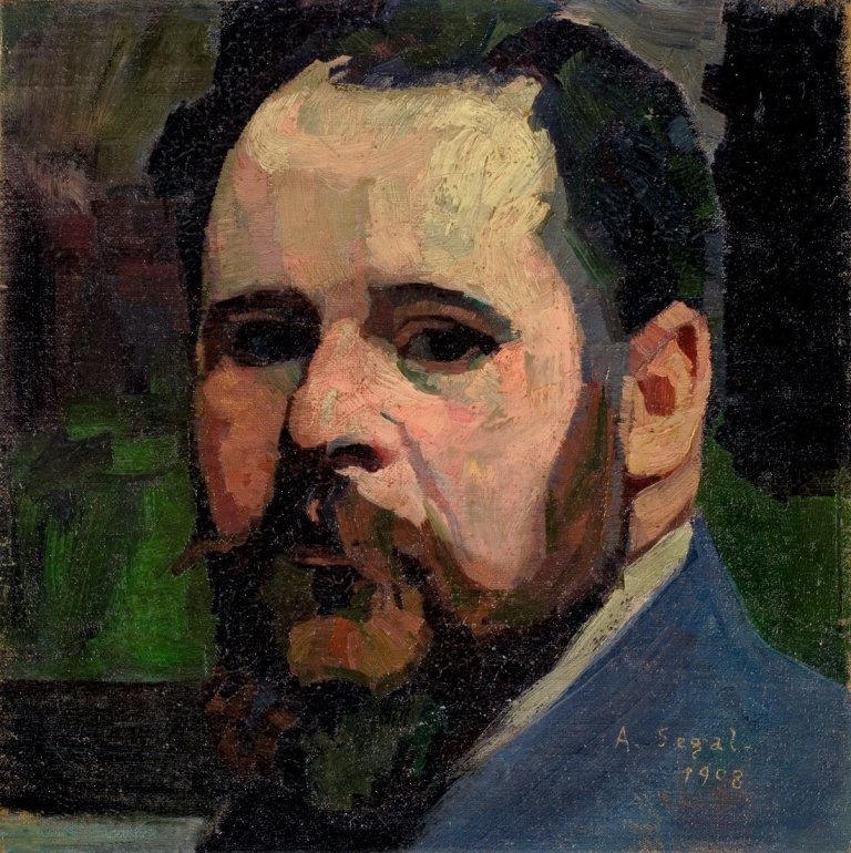 Auf diesem Bild ist das folgende Kunstwerk zu sehen: Arthur Segal. Selbstbildnis. 1908.