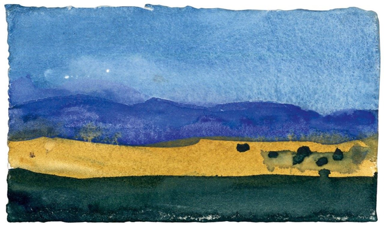 This picture shows the following artwork: Klaus Fußmann. Amerikanische Landschaft / Santa Fe. 2001.