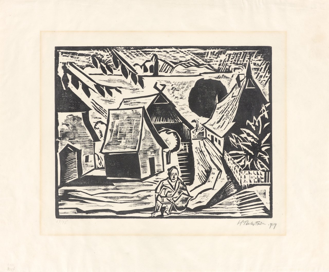 Auf diesem Bild ist das folgende Kunstwerk zu sehen: Max Pechstein. „Mittag“. 1919.