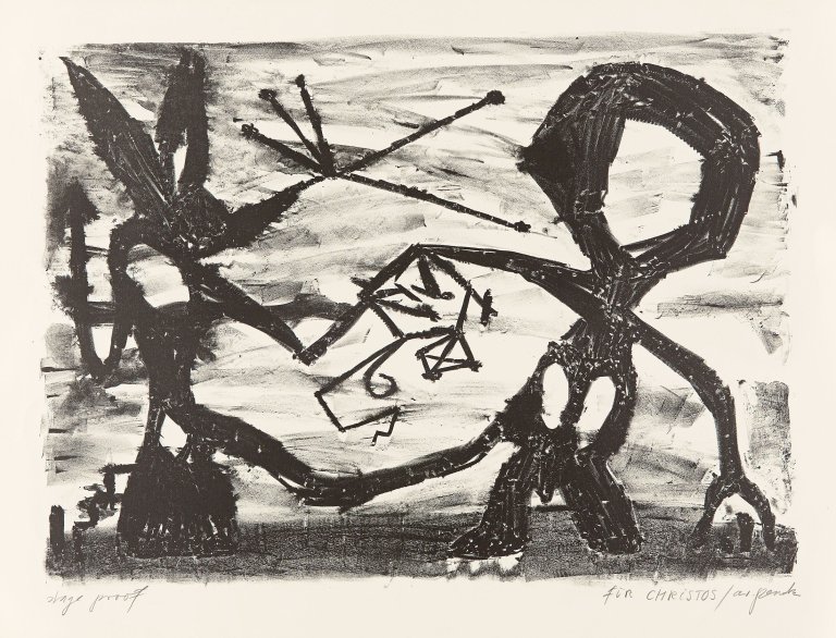Auf diesem Bild ist das folgende Kunstwerk zu sehen: A.R. Penck. Ohne Titel.