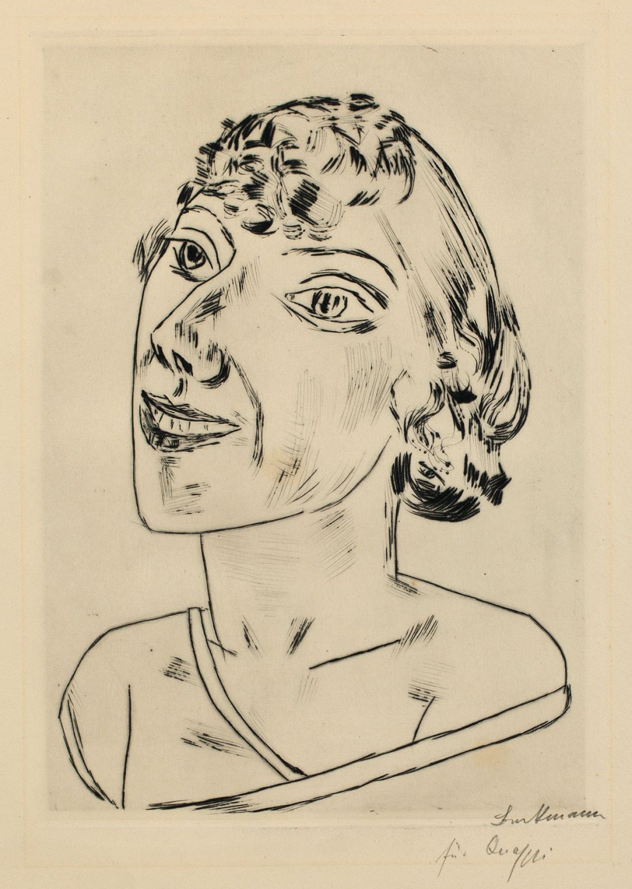 Auf diesem Bild ist das folgende Kunstwerk zu sehen: Max Beckmann. „Sarika“. 1922.