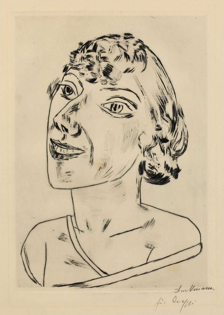 Auf diesem Bild ist das folgende Kunstwerk zu sehen: Max Beckmann. „Sarika“. 1922.