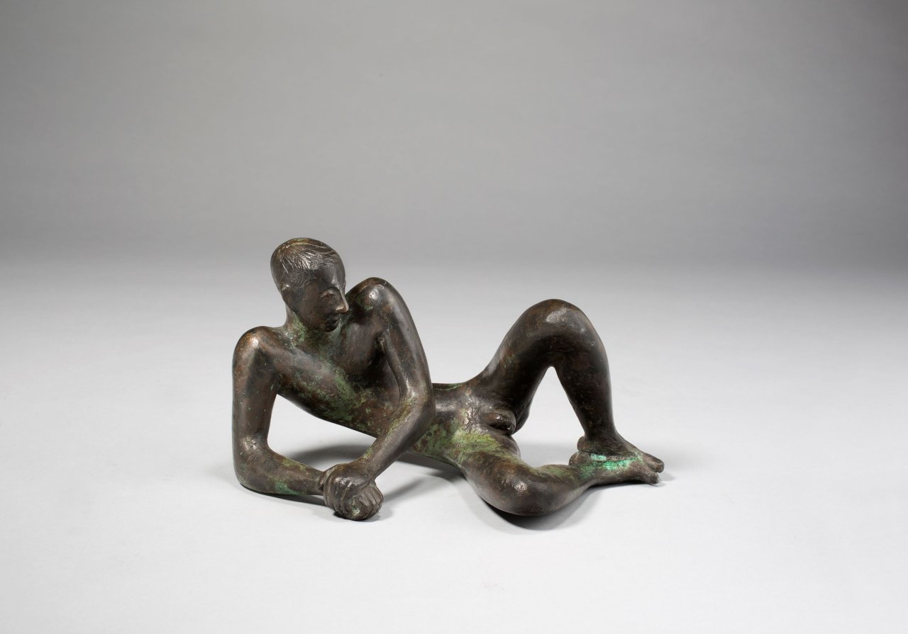 Auf diesem Bild ist das folgende Kunstwerk zu sehen: Karl-Heinz Krause. „Manfred, liegend“. 1973.