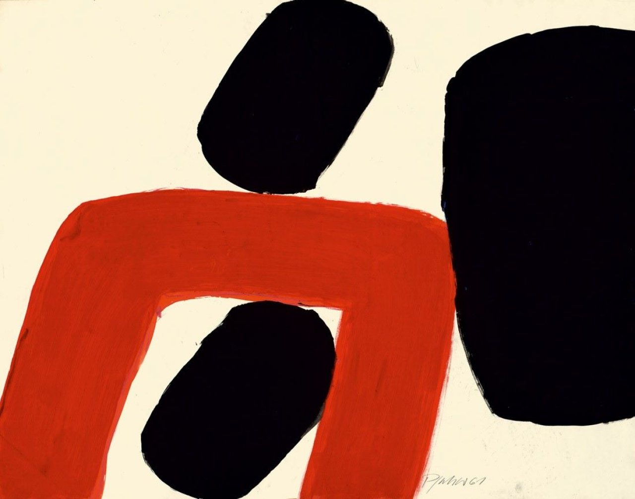 Auf diesem Bild ist das folgende Kunstwerk zu sehen: Georg Karl Pfahler. Ohne Titel. 1961.