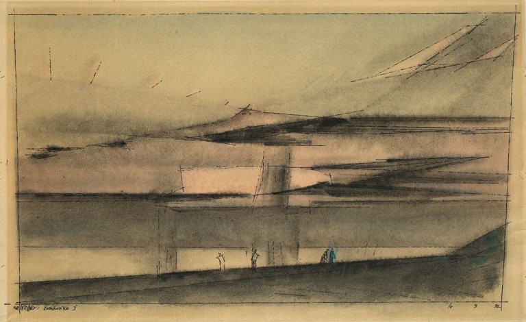 Auf diesem Bild ist das folgende Kunstwerk zu sehen: Lyonel Feininger. „Abendwolke I“. 1932.