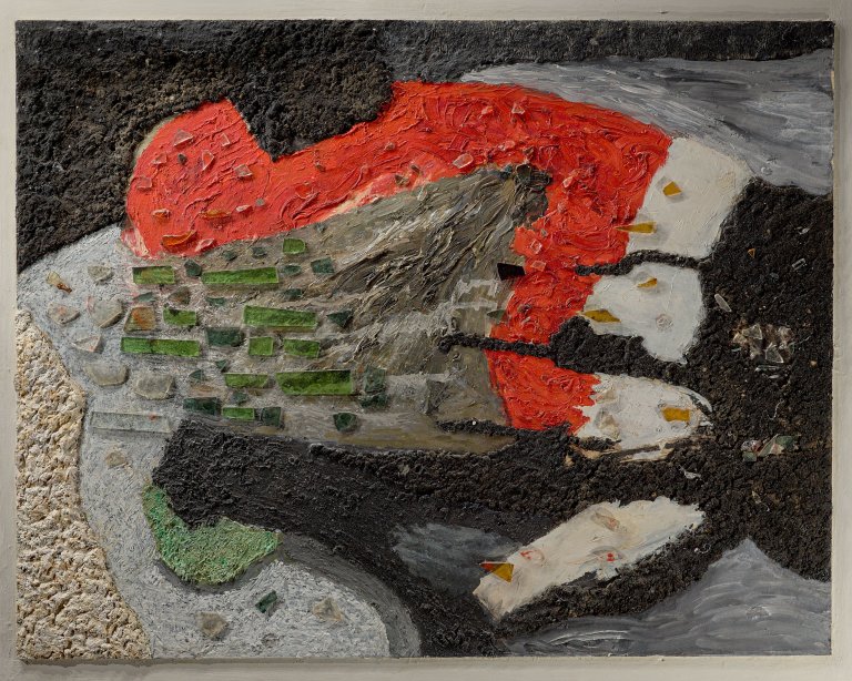 Auf diesem Bild ist das folgende Kunstwerk zu sehen: Carl Buchheister. „Komposition Sor“. 1958/63.