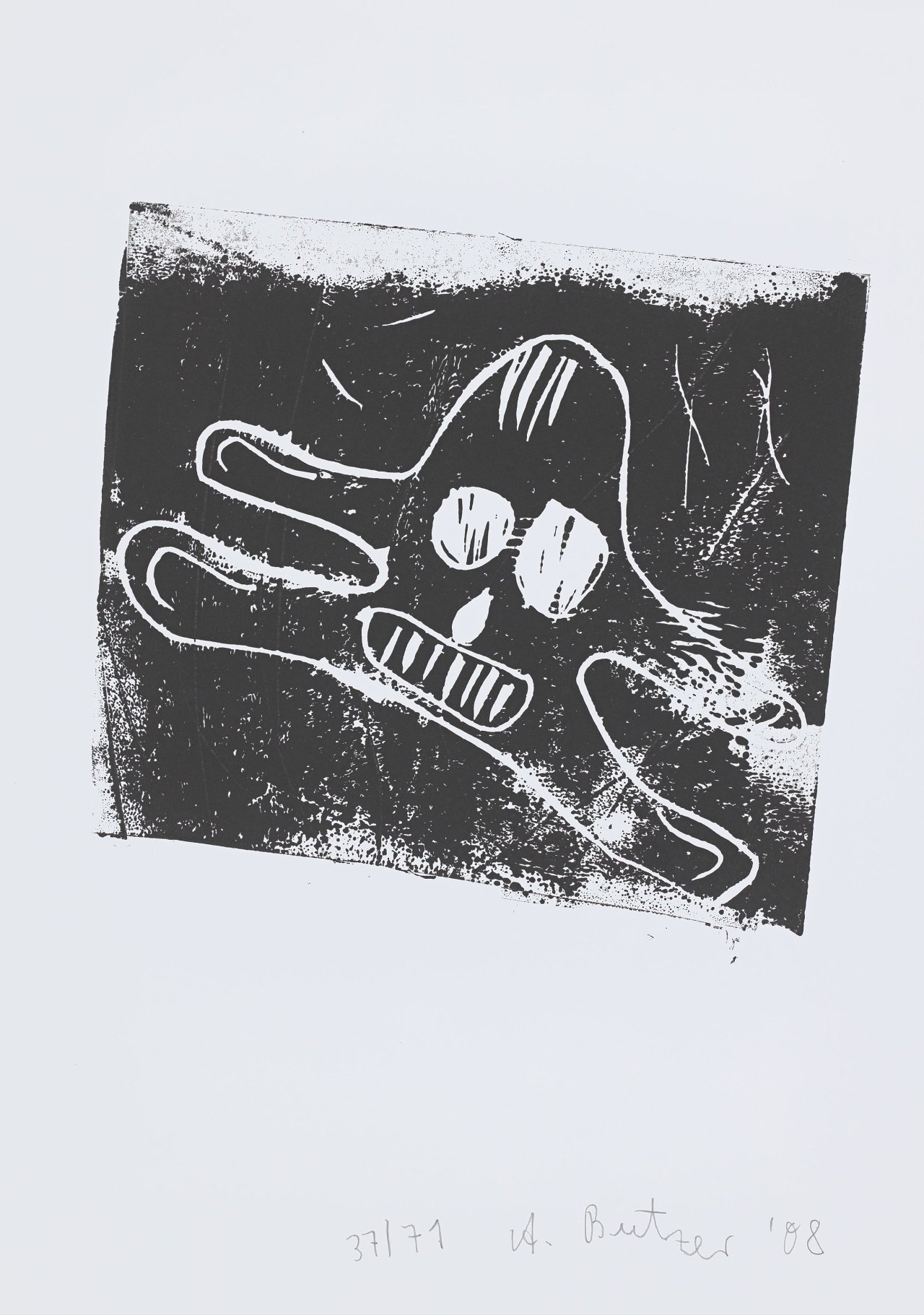 Auf diesem Bild ist das folgende Kunstwerk zu sehen: André Butzer. Ohne Titel. 2008.