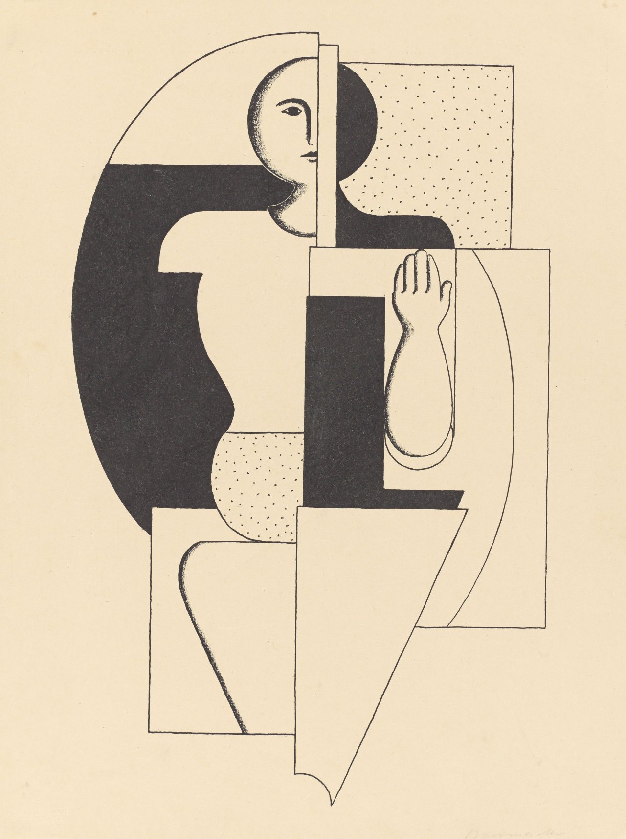 Auf diesem Bild ist das folgende Kunstwerk zu sehen: Willi Baumeister. „Apoll II“. 1922.
