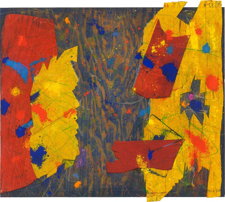 Auf diesem Bild ist das folgende Kunstwerk zu sehen: Sam Francis. „Ohne Titel“ (Monotype Prototype). 1983.