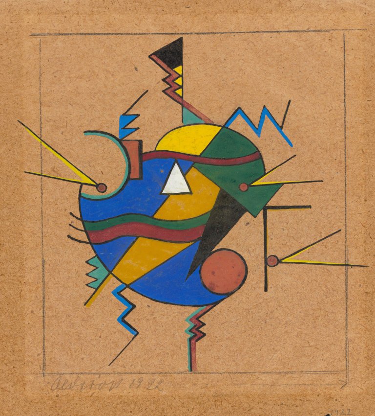 Auf diesem Bild ist das folgende Kunstwerk zu sehen: Max Olderock. Ohne Titel. 1922.