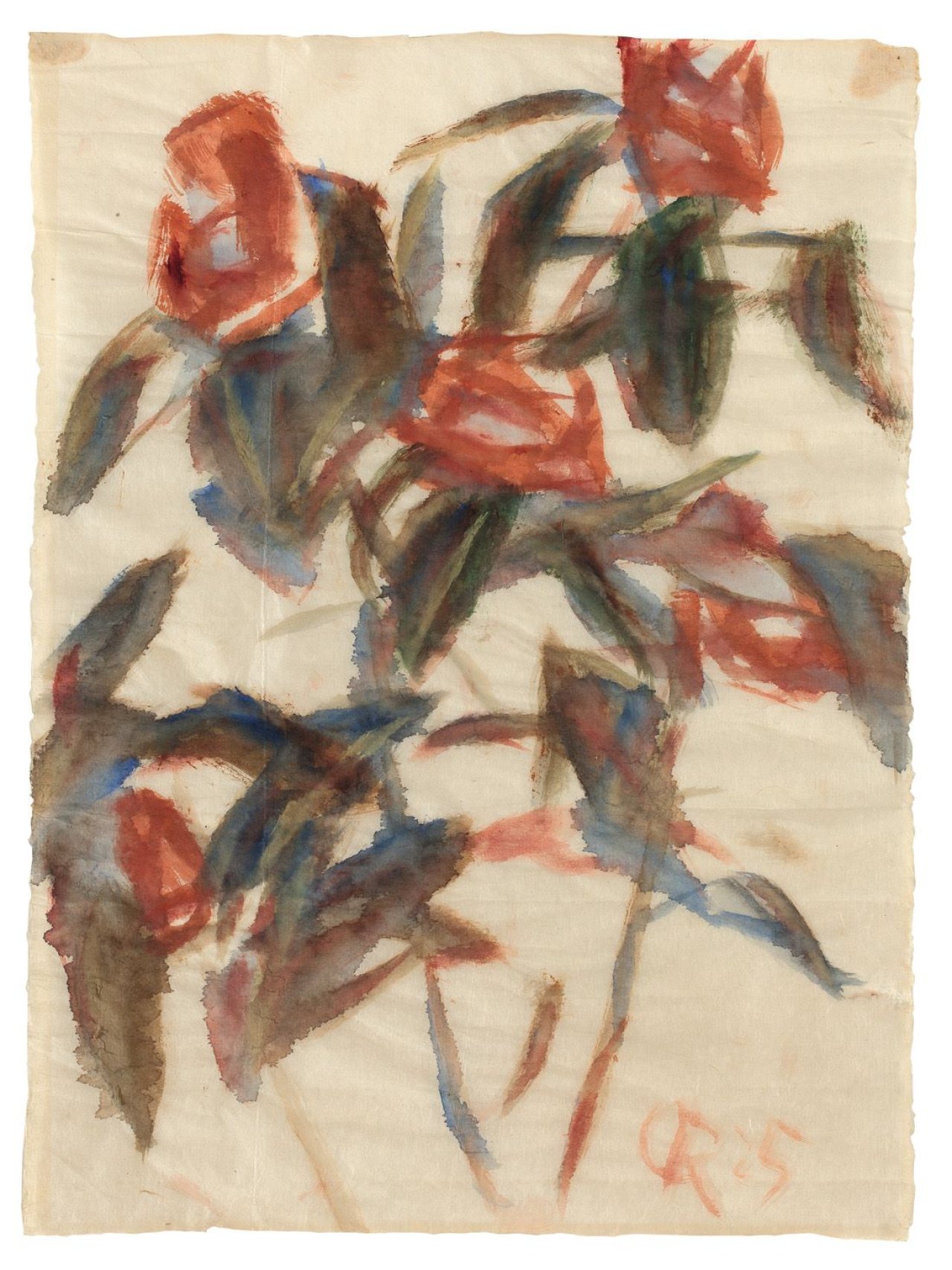 Auf diesem Bild ist das folgende Kunstwerk zu sehen: Christian Rohlfs. „Kamelie“. 1925.