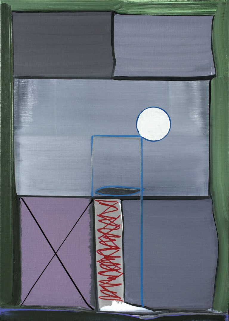 Auf diesem Bild ist das folgende Kunstwerk zu sehen: Thomas Scheibitz. „Haus“. 2002.