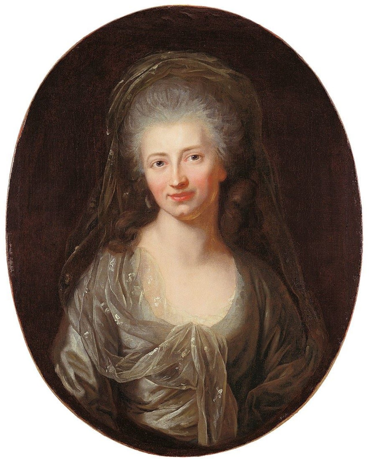 This picture shows the following artwork: Anton Graff. „Portrait einer unbekannten Dame“. Um 1785.