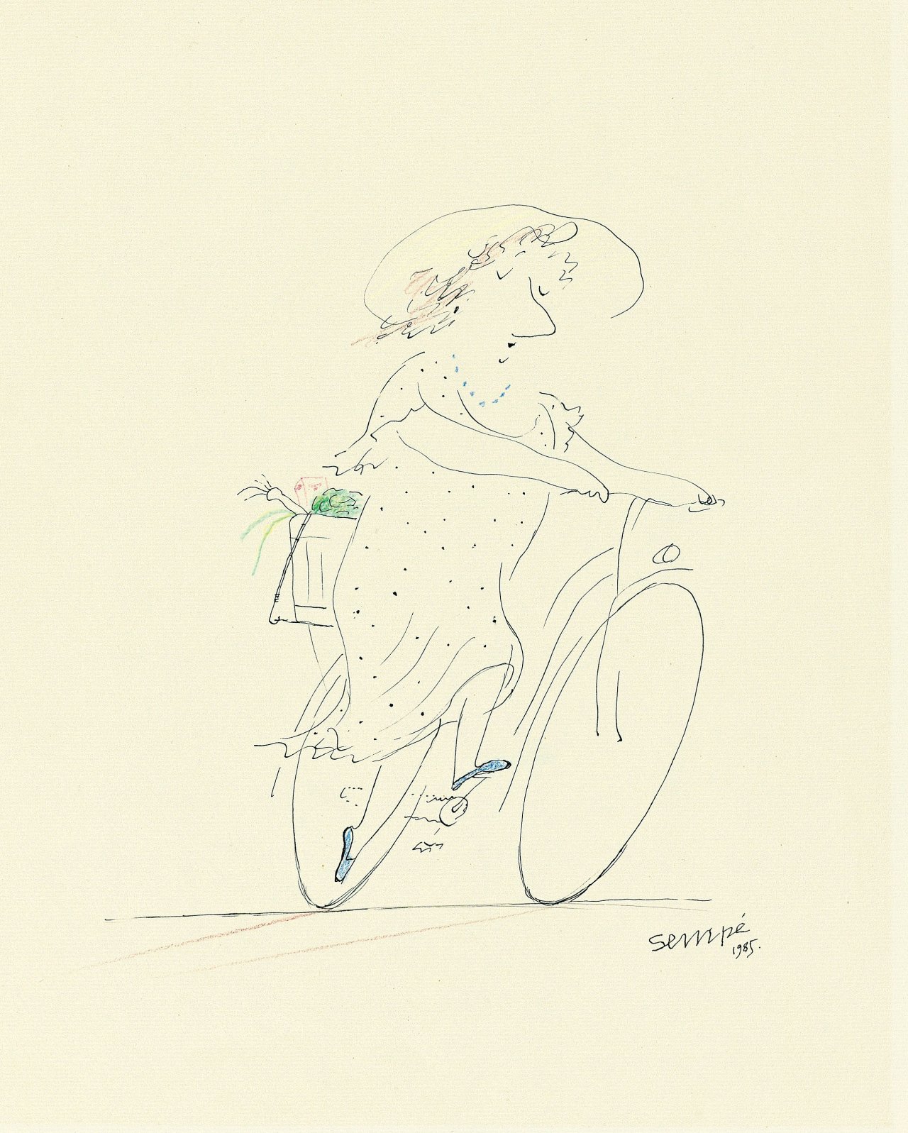 Catalog image of „Le départ“ (Der Aufbruch). 1985