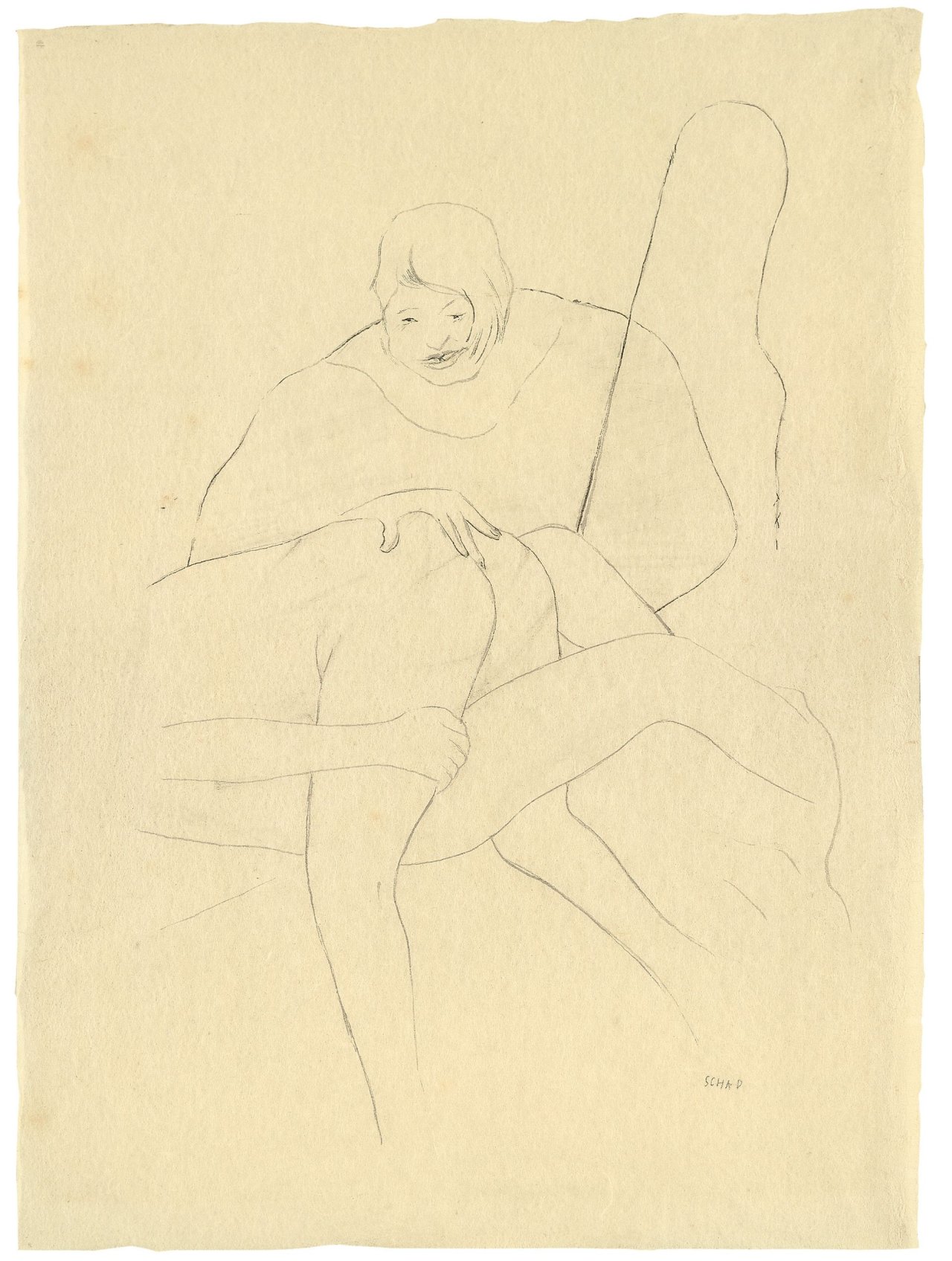 Auf diesem Bild ist das folgende Kunstwerk zu sehen: Christian Schad. „Lesbisches“. 1930.