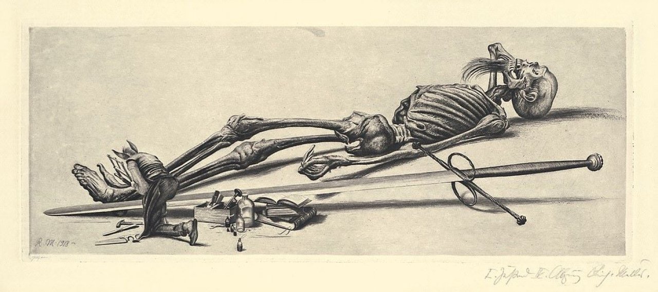 This picture shows the following artwork: Richard Müller. „Der kleine Mensch“. 1918.