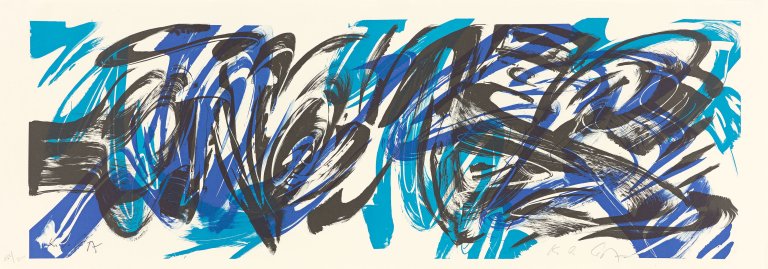 Auf diesem Bild ist das folgende Kunstwerk zu sehen: Karl Otto Götz. Ohne Titel. Nach 1995.