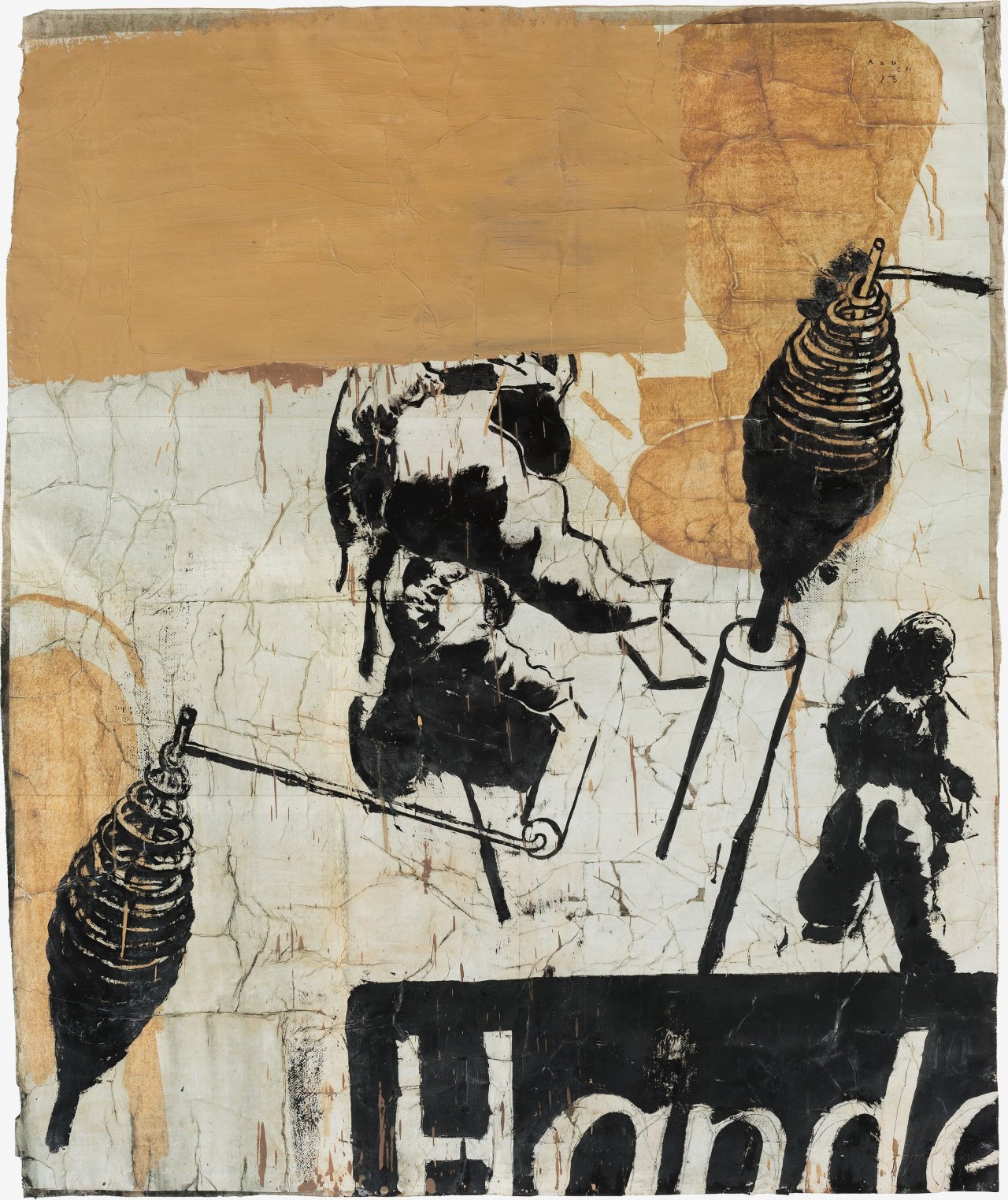 Auf diesem Bild ist das folgende Kunstwerk zu sehen: Neo Rauch. Hände. 1993.