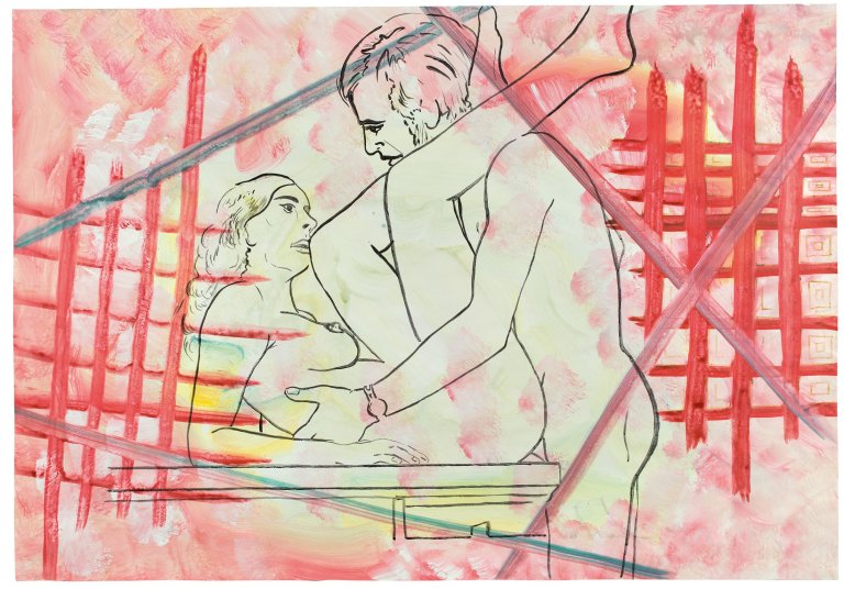 Auf diesem Bild ist das folgende Kunstwerk zu sehen: Sigmar Polke. „Ohne Titel (Münster 1973)“. 1973.