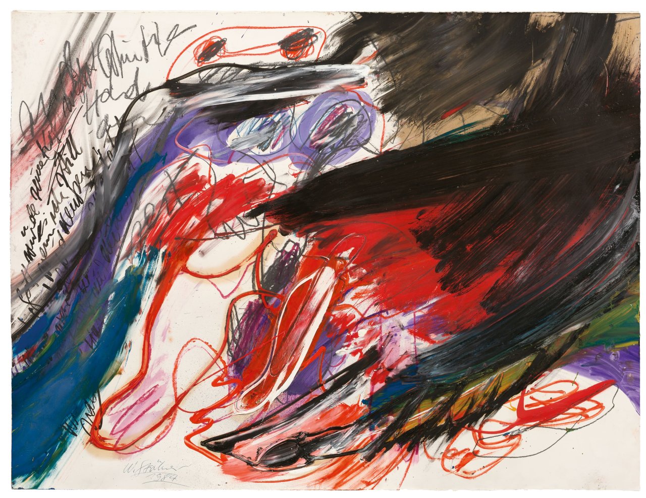 Auf diesem Bild ist das folgende Kunstwerk zu sehen: Walter Stöhrer. Ohne Titel. 1984.