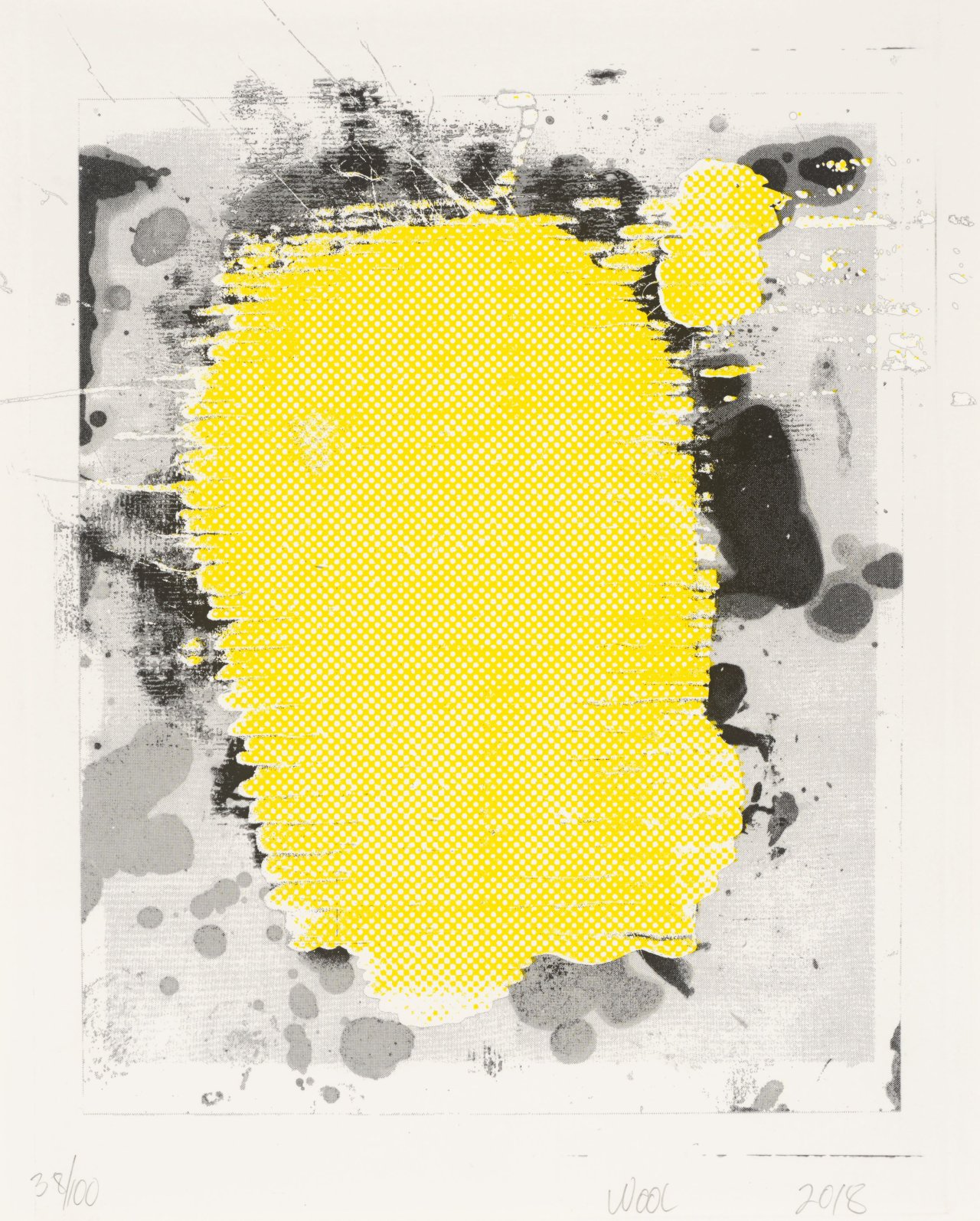 Auf diesem Bild ist das folgende Kunstwerk zu sehen: Christopher Wool. „Untitled“. 2018.