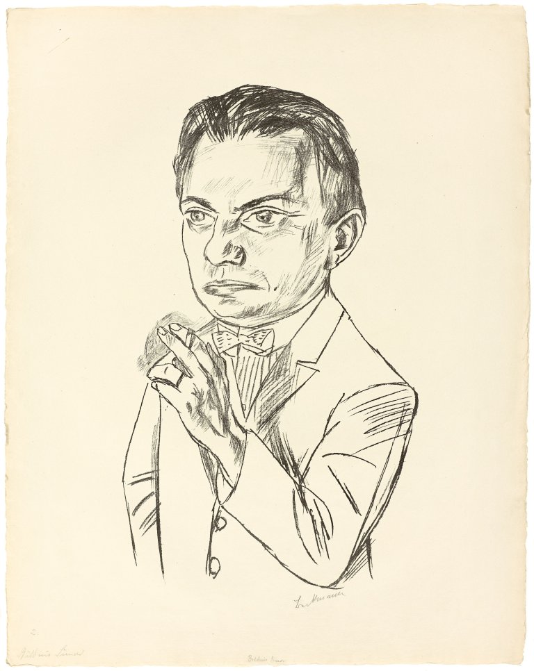 Auf diesem Bild ist das folgende Kunstwerk zu sehen: Max Beckmann. „Bildnis Dr. Heinrich Simon“. 1922.