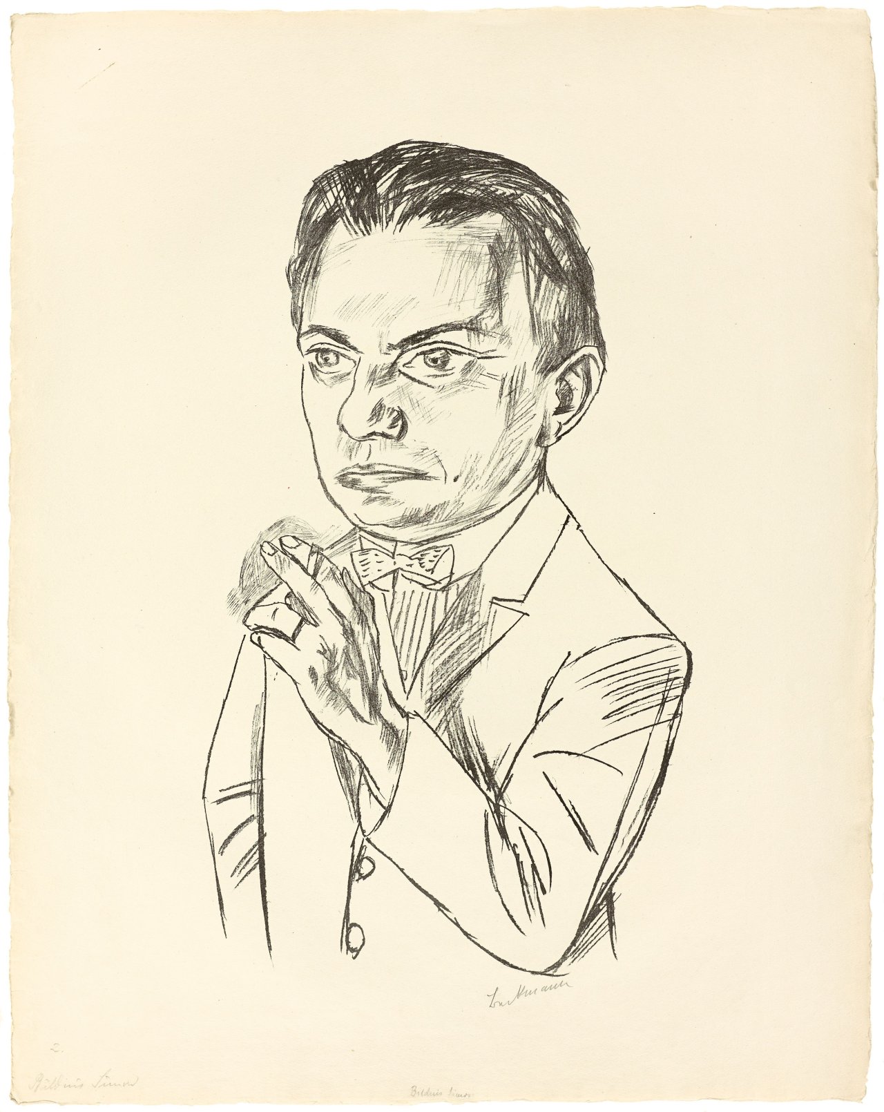 Auf diesem Bild ist das folgende Kunstwerk zu sehen: Max Beckmann. „Bildnis Dr. Heinrich Simon“. 1922.