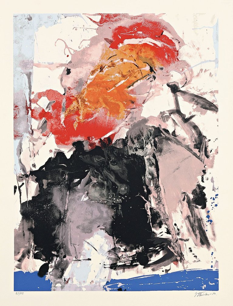 Auf diesem Bild ist das folgende Kunstwerk zu sehen: Fred Thieler. Ohne Titel/Ohne Titel. 1984/1986.