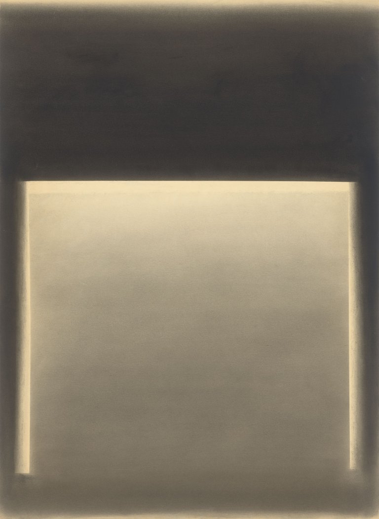 Auf diesem Bild ist das folgende Kunstwerk zu sehen: Rupprecht Geiger. Ohne Titel. 1964.