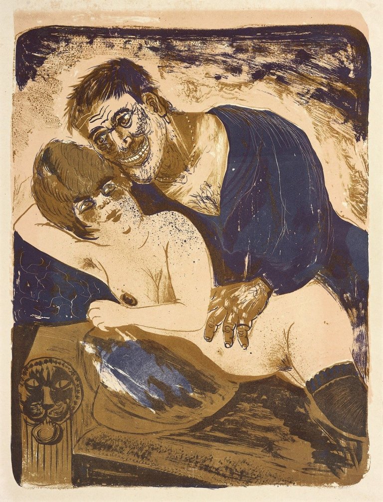 Auf diesem Bild ist das folgende Kunstwerk zu sehen: Otto Dix. „Matrose und Mädchen“. 1923.