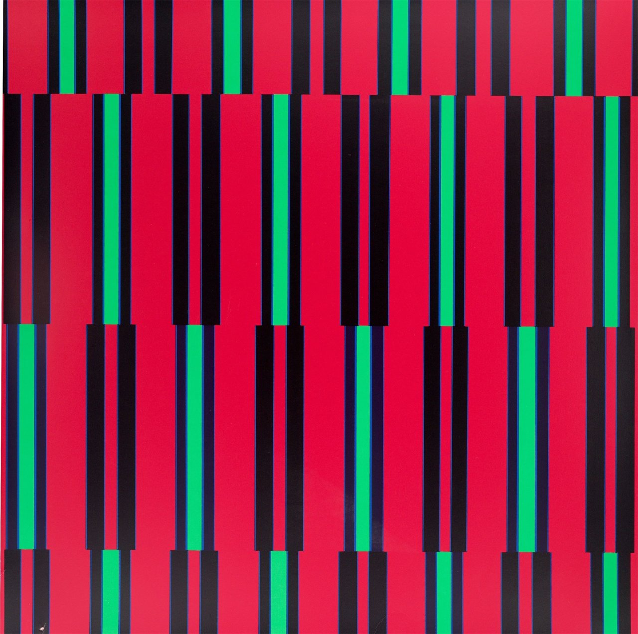 Auf diesem Bild ist das folgende Kunstwerk zu sehen: Günter Fruhtrunk. „Neuer Dreiklang“. 1971.