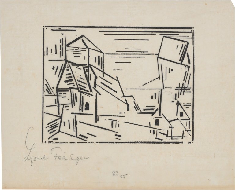 Auf diesem Bild ist das folgende Kunstwerk zu sehen: Lyonel Feininger. „Possendorf“. 1923.