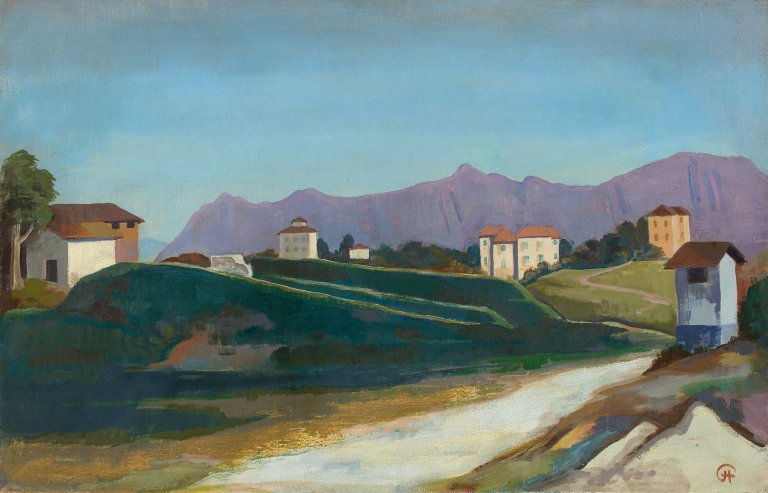 Auf diesem Bild ist das folgende Kunstwerk zu sehen: Karl Hofer. „Weg nach Lugano“. 1926.