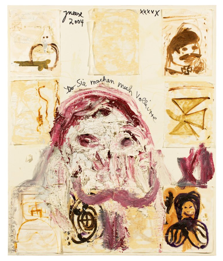 Auf diesem Bild ist das folgende Kunstwerk zu sehen: Jonathan Meese. „DIE QUALLE “VOLKI””. 2004.