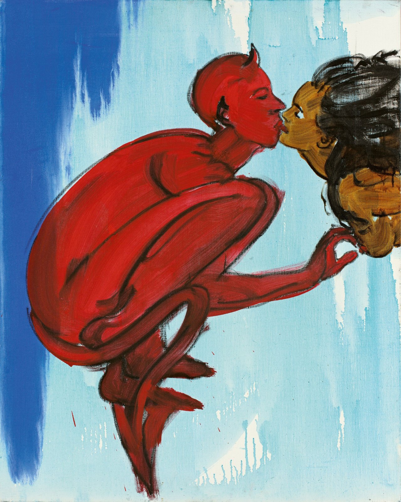 Auf diesem Bild ist das folgende Kunstwerk zu sehen: Luciano Castelli. „Faust“. 1990.