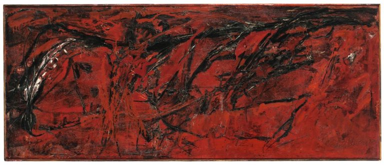 Auf diesem Bild ist das folgende Kunstwerk zu sehen: Emil Schumacher. „Tebaga“. 1961.