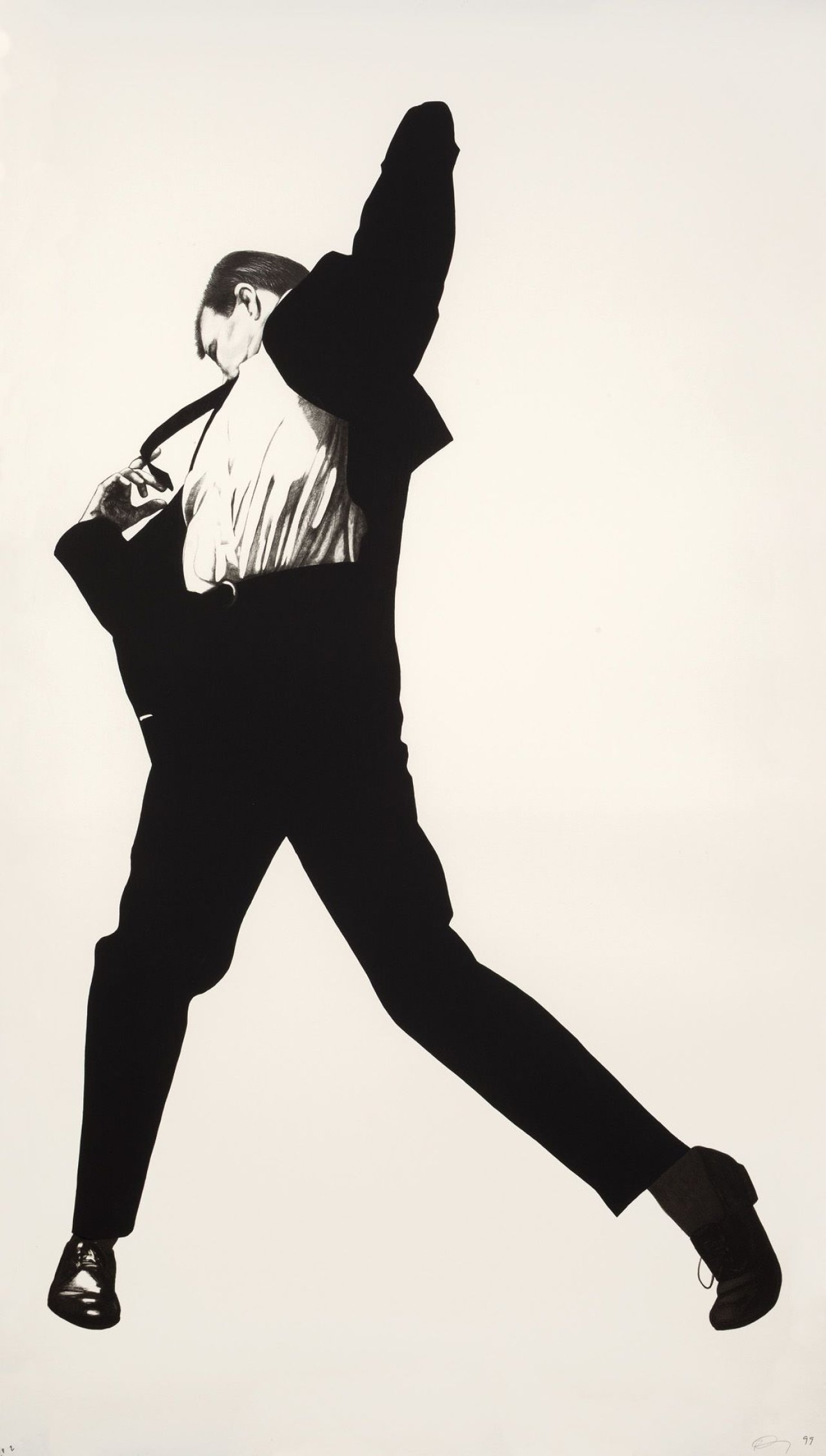 Auf diesem Bild ist das folgende Kunstwerk zu sehen: Robert Longo. „Eric“. 1999.