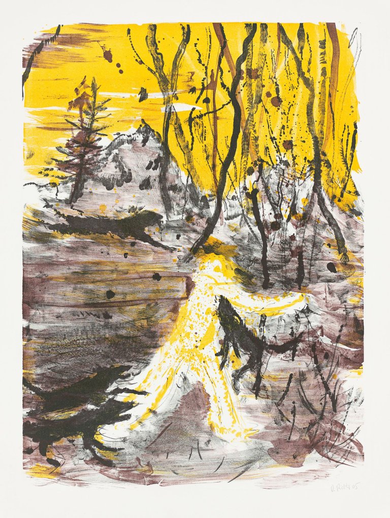 Auf diesem Bild ist das folgende Kunstwerk zu sehen: Daniel Richter. „Waldhunde“. 2005.