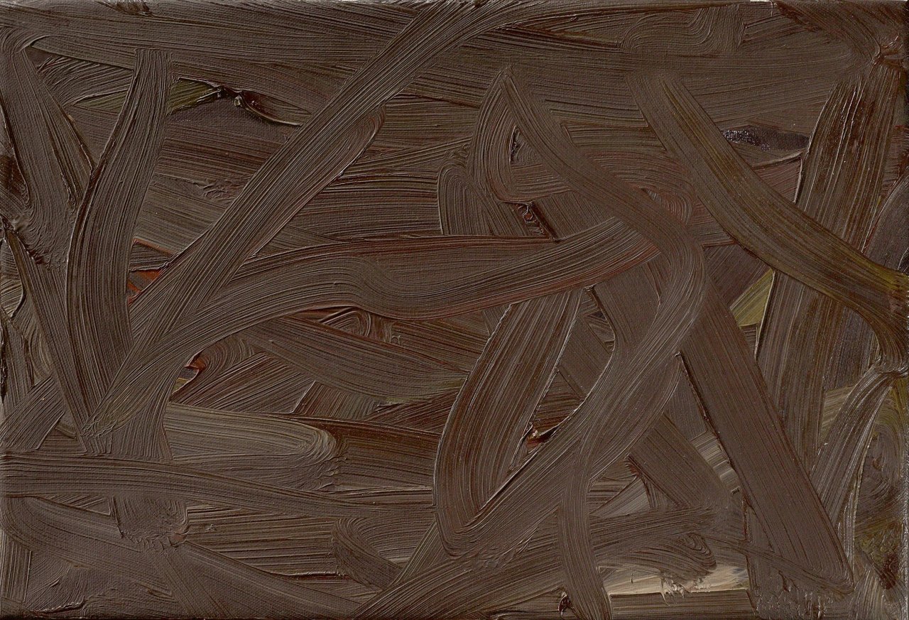 This picture shows the following artwork: Gerhard Richter. „Vermalung (Braun)“. 1972.