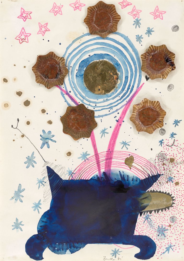 Auf diesem Bild ist das folgende Kunstwerk zu sehen: Michael Buthe. Ohne Titel. 1975.