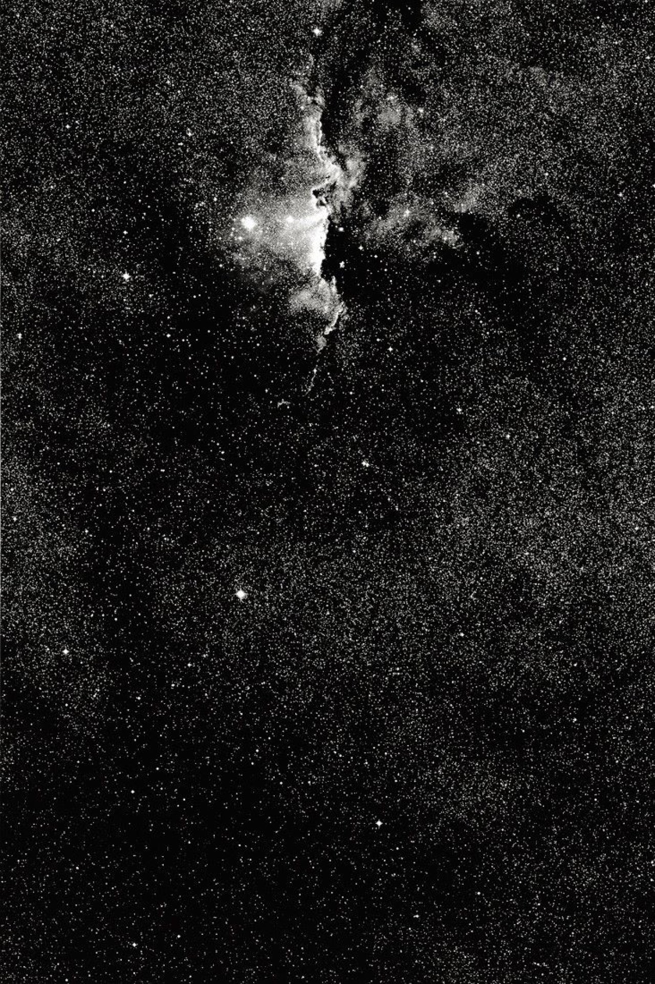 Auf diesem Bild ist das folgende Kunstwerk zu sehen: Thomas Ruff. Stern 16h30m/-50°. 1990.