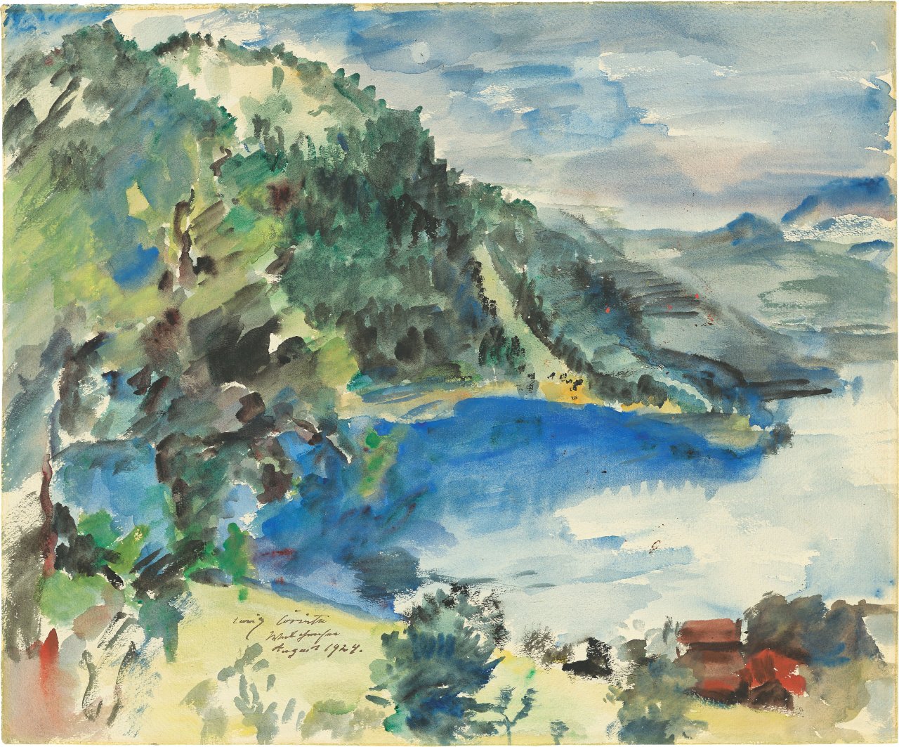 This picture shows the following artwork: Lovis Corinth. ”Walchensee”. 1924.